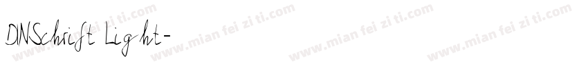 DINSchrift Light字体转换